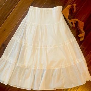 Boho gypsy tiered summer skirt sz Small